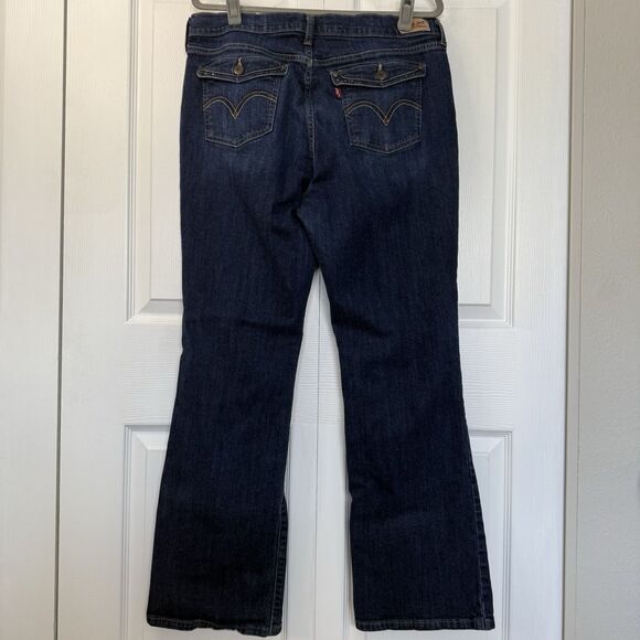 Levi's 515 Bootcut Jeans Dark Wash Women’s Size 16 - Picture 3 of 9